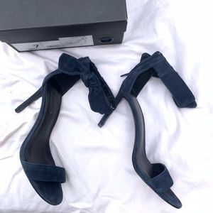 Banana Republic navy Jasmine pumps w/ ankle strap
